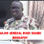 major general waidi shaibu biography